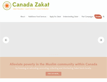 Tablet Screenshot of canadazakat.org